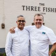 Atul Kochhar and Nigel Haworth at The Three Fishes
