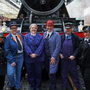 An all-female crew who took control of the Flying Scotsman on the East Lancashire Railway for International Women's Day