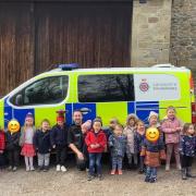 PCSO Kearns-Turner and PCSO Patel paid a visit to Downham Pre School in Clitheroe