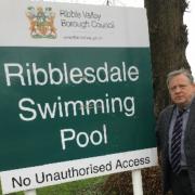 Ricky Newmark, chairman of Ribble Valley Borough Council’s community services committee at Ribbllesdale Swimming Pool