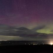 Northern light spotted from Dean Clough Reservoir, near Langho
