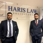 Haris Qureshi (left) with Umar Shahzad at Haris Law Solicitors in Blackburn