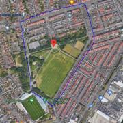 A map of the dispersal order around Memorial Park, Fleetwood