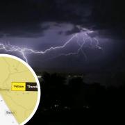 Seven hours of thunderstorms are set to hit parts of East Lancashire