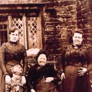 Members of the Booth family who lived at Sparth House, Clayton Le Moors, in 1904.