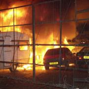 BLAZE Firefighters at Burnley Car Dismantlers