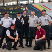 North West bus firm Transdev is to offer free travel on all its routes to serving military and veterans on Armed Forces Day this Saturday. Several of Transdev’s own team have Forces connections, including from left: Dave Collins; Chris Stotan, Mark