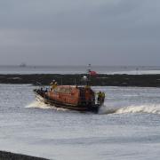 Fleetwood all-weather lifeboat in action on previous occasion