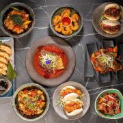 A range of Tiger Lounge's asian inspired small plates. Including, sticky asian seabass, korean pulled pork Bao Buns  and katsu chicken tenders.Photo by Michael Sewell Photography