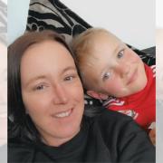 Layton Harrison and his mum Stacey Bailey