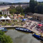 The Burnley Canal Festival takes place at the refurbished Finsley Gate Wharf and along the towpath nearby.