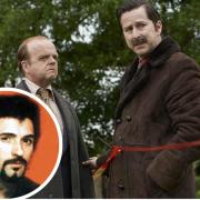 Lee Ingleby (right) is to star in ITV show The Long Shadow about serial killer Peter Sutcliffe (inset)