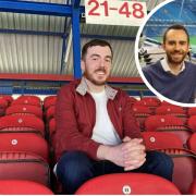 Lewis Costello has been revealed as the new matchday voice for Blackburn Rovers, following the death of Matt Sillitoe (inset)