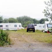 ‘NUISANCE’ The travellers’ caravans have arrived in a field off Eccleshill Road