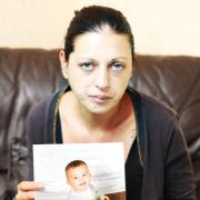 CUSTODY BATTLE Anisa Khansia with a photo of her son Amani. Inset below right, the resort of Marmaris in Turkey