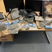 Drugs and weapons found in a vehicle on the M6 near Lancaster
