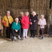 Pendlebrook Care Home residents visit alpacas