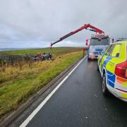 A car veered off the road and landed upside down, after being driven by a learner driver who was unsupervised in Haslingden