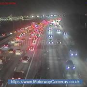 There are long delays on the M6 due to a crash earlier this evening
