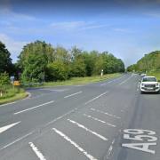 The crash happened on the A59 in Sawley