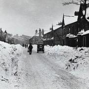 Revidge Road in Blackburn during the severe winter of 1947