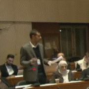 Cllr Afrasiab Anwar addresses the Burnley Council devolution debate