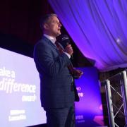 Graham Liver presenting the Make a Difference Awards