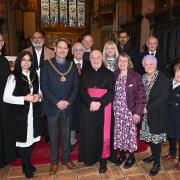 Members of Building Bridges in Burnley with the Archbishop