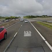 Man arrested after M65 driver found with £9,000