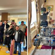 David Fishwick and Netflix crew filming Bank of Dave sequel
