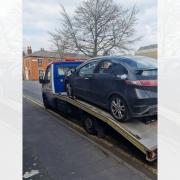 A man arrested on suspicion of possession with intent to supply class A drugs had his car seized by police