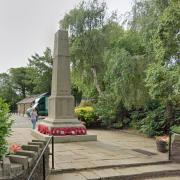 The war memorial in Wellhouse Road, Barnoldswick