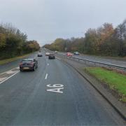 Traffic building after crash on A6 southbound in Bamber Bridge