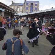 The Extraordinary Victorians entertain on Bacup Market