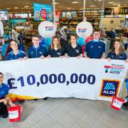 Aldi is running a weekly shop raffle in aid of its Teenage Cancer Trust fundraiser