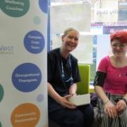 Kayleigh and a support worker from Pendle Yes Hub