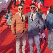 Liam and Kyle Bashford at the Cannes Film Festival