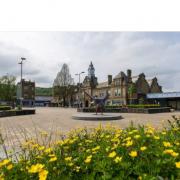 Darwen market square and town hall