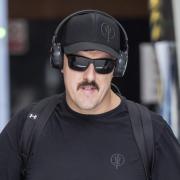 Gordon Thomas was snapped leaving Manchester Magistrates' Court on Tuesday