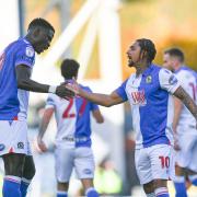 Tyrhys Dolan celebrates with Makhtar Gueye