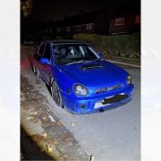 The driver of this Subaru was arrested after reaching speeds of up to 120mph