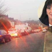 Cllr Tina Walker has warned of the dangers the traffic can cause in Belthorn