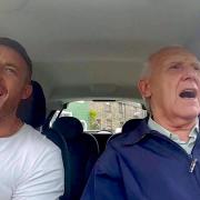 Teddy and son Simon McDermott became viral sensations following their car pool karaoke