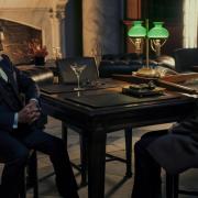 Ian McShane as Winston and Ana de Armas as Eve in Ballerina