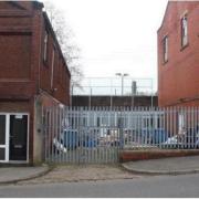 The BVSMNT Darwen music venue in the former Darwen Windows building.jpg