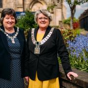 Ribble Valley’s new mayor is former teacher Jan Alcock, pictured right with her sister and mayoress Dr Alison Brown