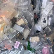 Haul of suspected fake goods seized by Lancashire County Council's Trading Standards officers at two stalls at Norcross car boot sale