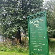 The entrance to Thompson Park