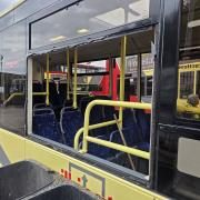 This Pilkington bus was vandalised by four teenagers