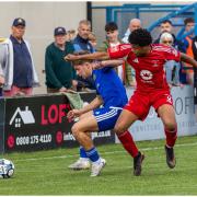 Action from Clitheroe's home win